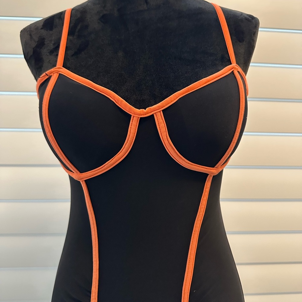 Glow In Dark Black and Orange dress